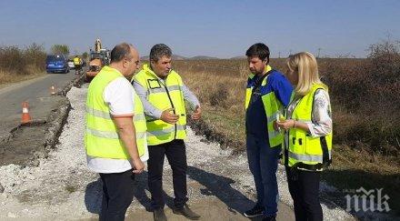 ремонтът пътя мездра ботевград продължава усилени темпове