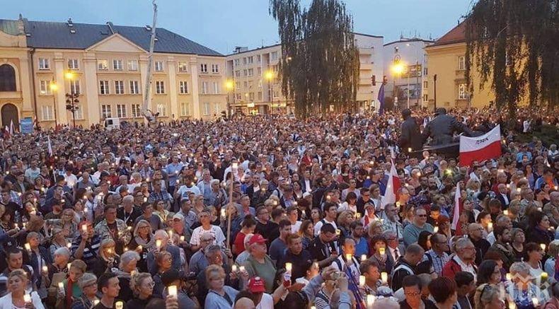 Протести в Полша срещу оттеглянето на страната от Истанбулската конвенция