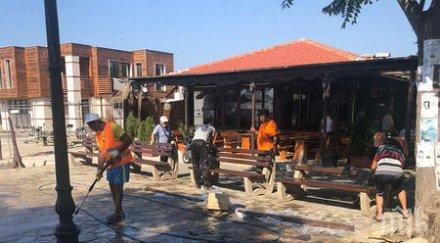 дезинфекцират публичните площи несебър