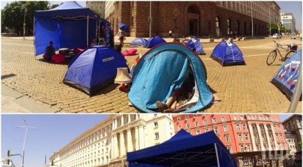 горещо пик блокададжиите пръснали бона палатки шатри откъде пари снимки