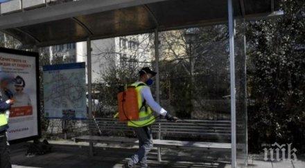 продължава дезинфекцията спирките градския транспорт пловдив