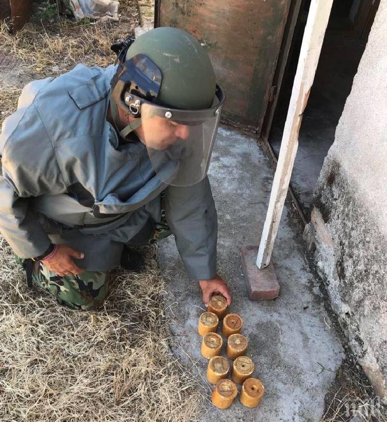 Военнослужещи от Сухопътните войски унищожиха невзривени боеприпаси в пловдивско село