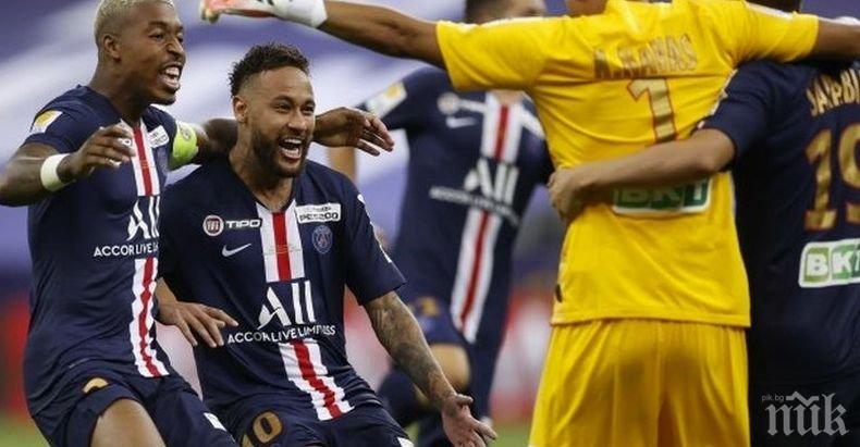 Без изненада: ПСЖ стигна до требъл във Франция