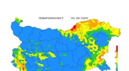 четири области кодове пожарна опасност