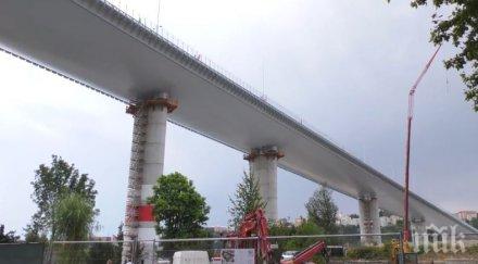 президентът италия откри новия мост генуа построен мястото срутилия моранди