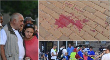 нова провокация малобройната агитка бабикян манолова плискат жълтите павета червена боя снимки