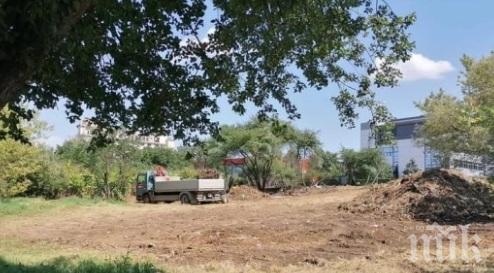 Изринаха нерегламентирано сметище в Дианабад