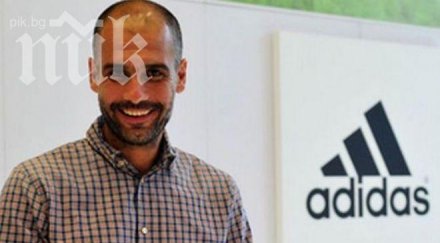 пеп гуардиола обвърза официално адидас