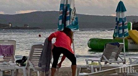 ранобуден турист изобличи абсурдната схема запазване шезлонгите първа линия