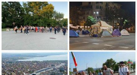 хиляди варненци заканиха палаткаджиите блокирали морската столица готвят разтурят лагера кресльовците полицията стори