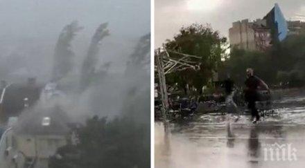 бурята столицата десетки сигнали паднали клони разрушени покриви