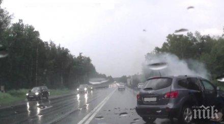 последните минути катастрофа блокира искърското дефиле