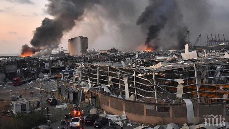 Ливанският президент: Взривът в Бейрут може да е небрежност или чужда намеса чрез ракета или бомба