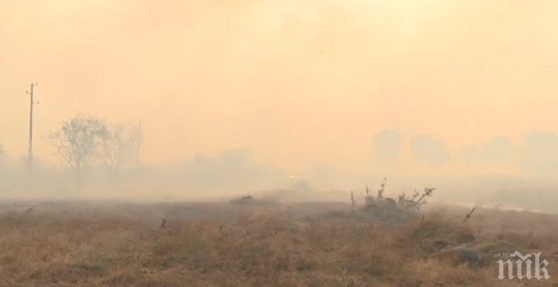 ОГНЕНА СТИХИЯ: 10 хил. дка при село Присадец горят, евакуираха цели семейства