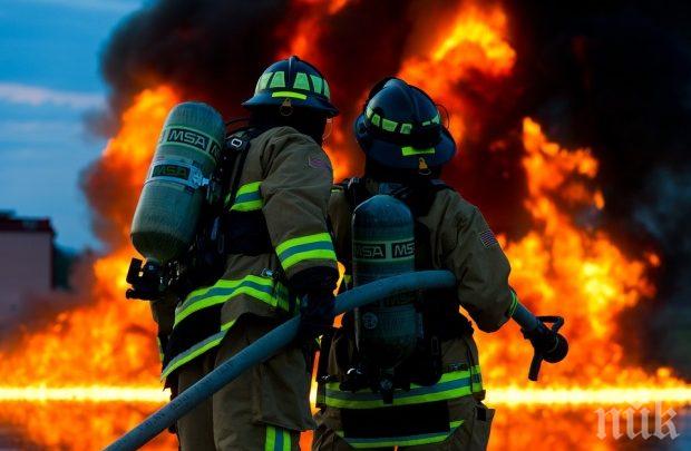 Голям пожар бушува в Хасковско 
