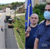 АБСОЛЮТЕН ФЕНОМЕН: Кмет на великотърновско село протестира срещу нови пътища (СНИМКИ)