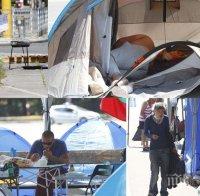 ХАОС В СОФИЯ: Четирима лумпена и една палатка на Ректората блокират градския транспорт с незаконна барикада