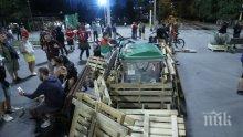 Метежниците отново обсадиха кръстовището при Ректората! Готвят нови блокади