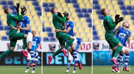 ужас контузиха пениса бивш футболист лудогорец зашиха пораженията директно тъч линията снимка