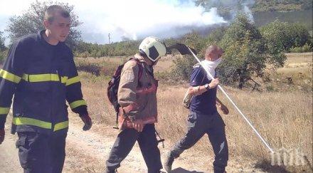 последните минути локализираха пожара дивдядово