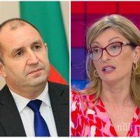 Екатерина Захариева удари юридическото невежество на Румен Радев - обясни защо премиерът има право да свика Велико Народно събрание