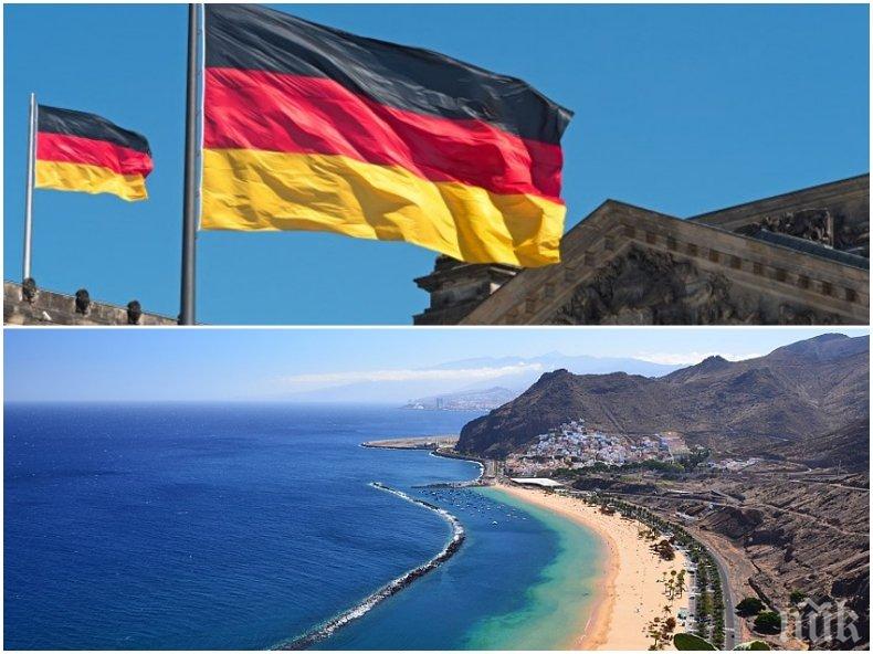 Германия ще обяви цяла Испания за рисков район, освен Канарските острови