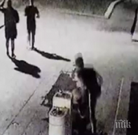 Хулигани сторшиха чешма в Русе, камера засне геройството им