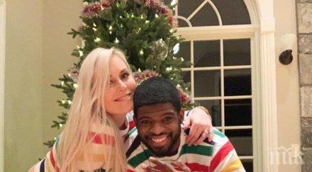 линдзи вон чака сватбата звезда нхл