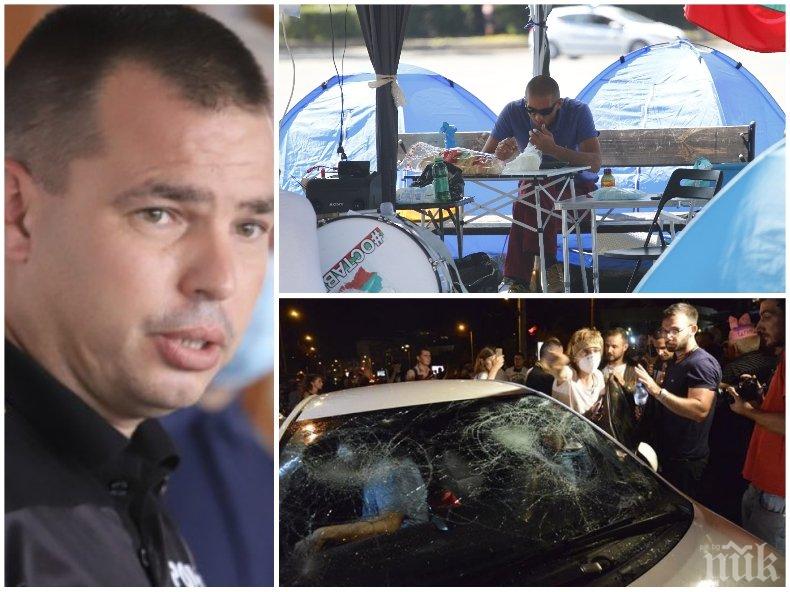 Зам.-директорът на СДВР Антон Златанов смълча Божков ТВ: Във Фейсбук ли да следим къде ще има блокади? Лагерът на Орлов мост е незаконен