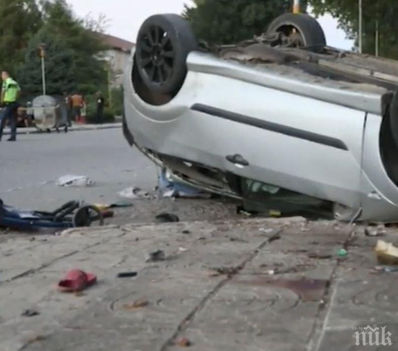СТРАШНО МЕЛЕ: Ауди се преобърна няколко пъти във Видин, младеж загина на място