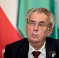 Чешкият Сенат отложи решението за жалба срещу президента Милош Земан