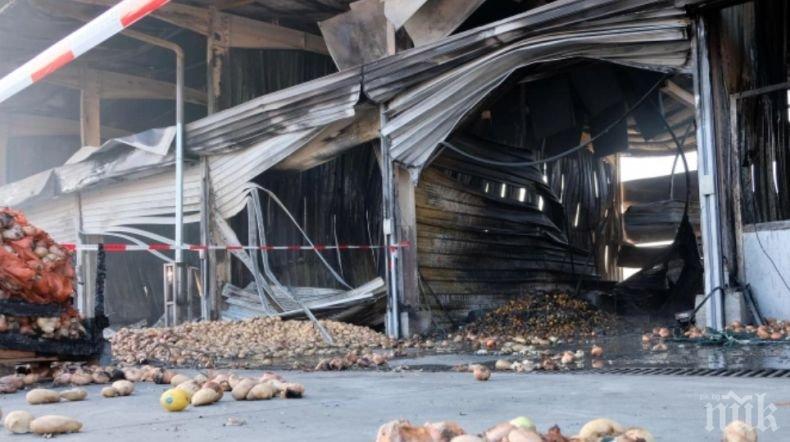 Пореден пожар в зеленчуковата борса в село Кърналово
