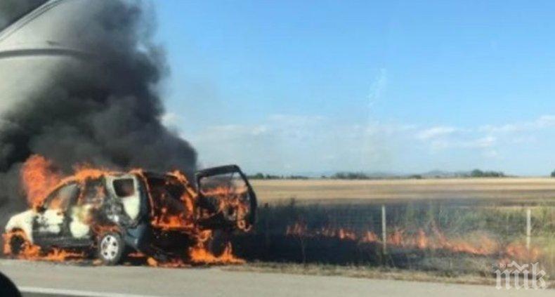 Бременна жена е пострадала при верижната катастрофа на АМ Тракия