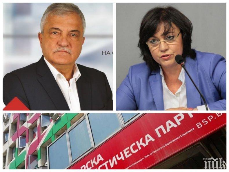ИЗВЪНРЕДНО В ПИК: Корнелия Нинова и протежето й успяха да се разминат без пленум на червените