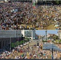 ТРИК: Метежниците се озвучават със записи от мощни колони, от които гърми 