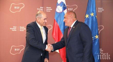 първо пик борисов разговаря словенския колега