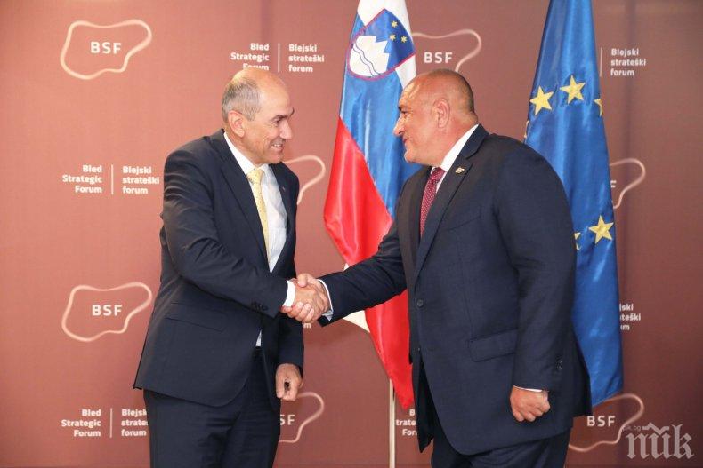 ПЪРВО В ПИК: Борисов разговаря със словенския си колега