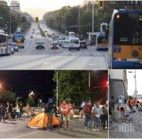 СОФИЯ ДИША: Трите възлови кръстовища на столицата са отворени, няма и следа от катуните на метежниците 