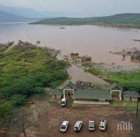 сливането две езера заплашва кения екологична катастрофа