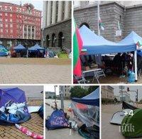 Метежниците вдигнаха блокадите - агресорите останаха без подкрепа и няма кой да пази палатките им