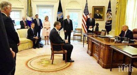 министърът отбраната сърбия защити александър вучич публикуване снимка визитата белия дом