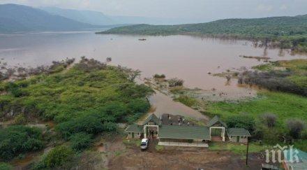 сливането две езера заплашва кения екологична катастрофа