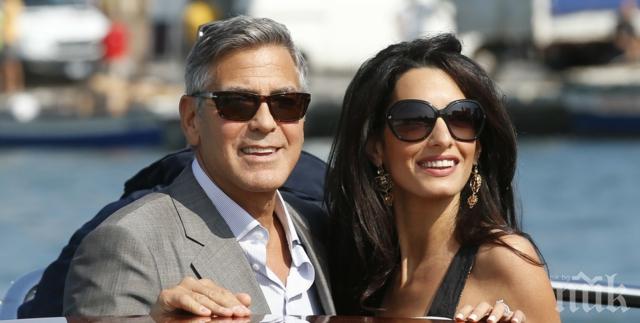 Джордж Клуни очаква втора порция близнаци. Амал е бременна в трети месец