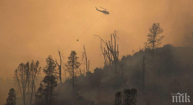 Мащабна евакуация в Калифорния заради горски пожар