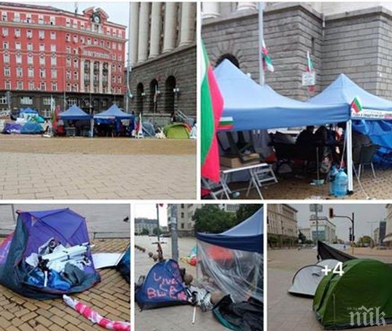 Метежниците вдигнаха блокадите - агресорите останаха без подкрепа и няма кой да пази палатките им