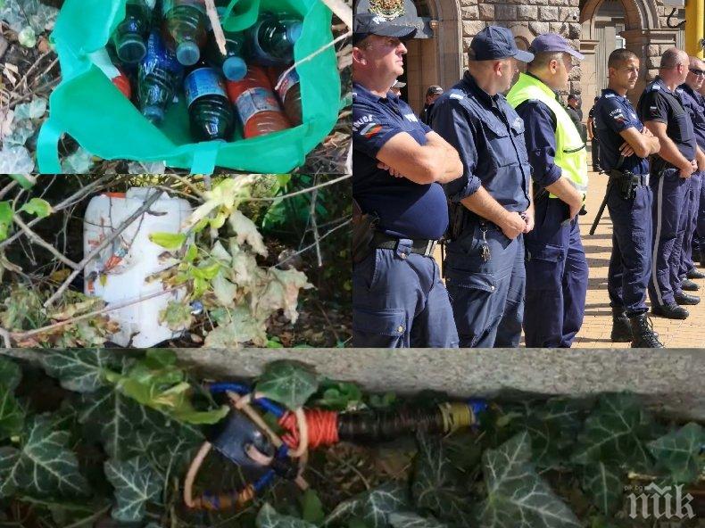 ИЗВЪНРЕДНО В ПИК: Експертиза доказа - метежниците подготвили запалителна течност за полицаите (ВИДЕО)