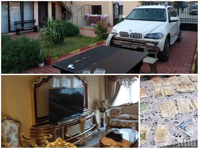 БАРОВЦИ: Вижте в какъв лукс са тънели арестуваните цигани от клана Гольовците (СНИМКИ)