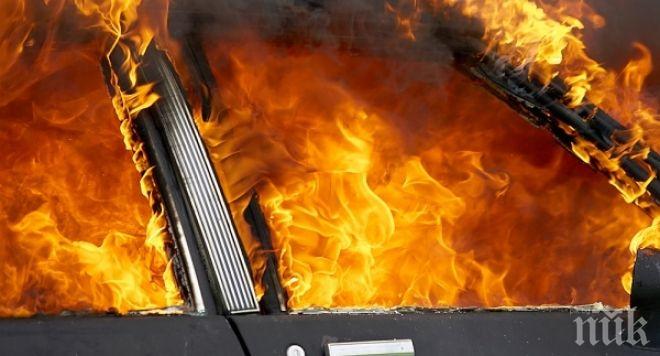 Малки гаменчета подпалиха кола в Пловдив