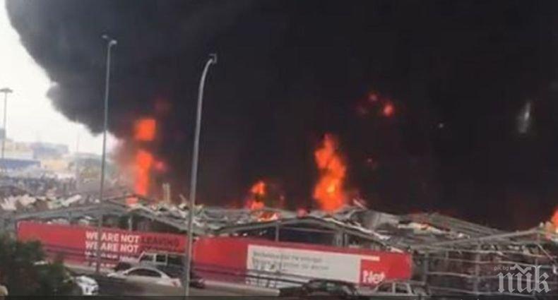 Нов пожар в Бейрут, гори склад с машинно масло и гуми