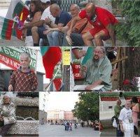 Протестът умря - Кольо Босия, Йоло Денев и Георги Софкин останаха сами (СНИМКИ)
